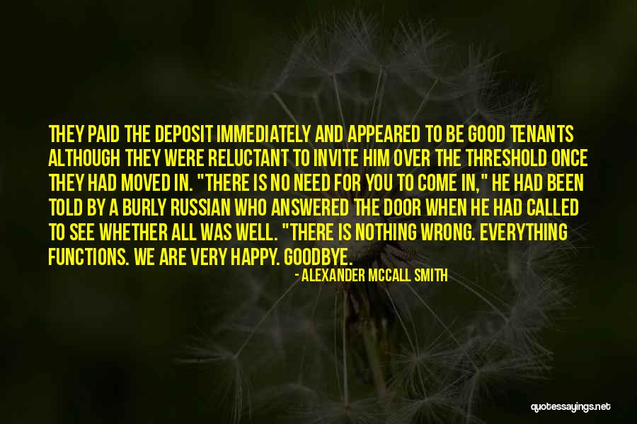 Goodbye For Good Quotes By Alexander McCall Smith