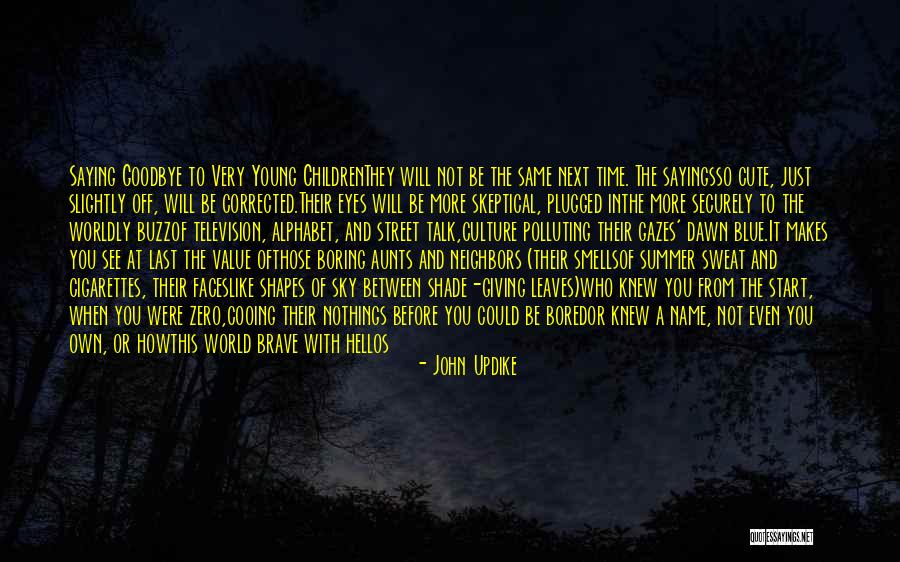 Goodbye In Her Eyes Quotes By John Updike Goodbye In Her Eyes Quotes By John Updike