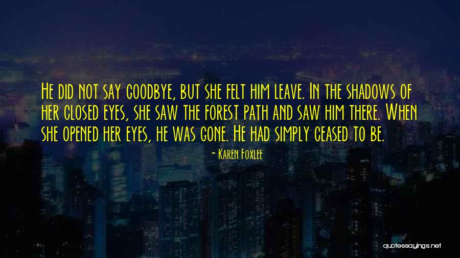 Goodbye In Her Eyes Quotes By Karen Foxlee