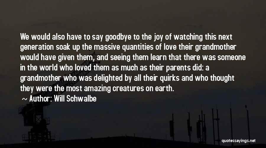 Goodbye Loved One Quotes By Will Schwalbe