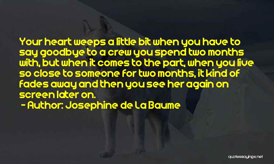 Goodbye See You Again Quotes By Josephine De La Baume