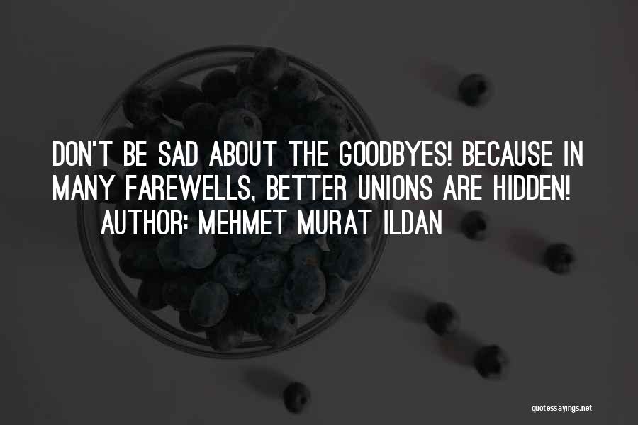Goodbyes Quotes By Mehmet Murat Ildan