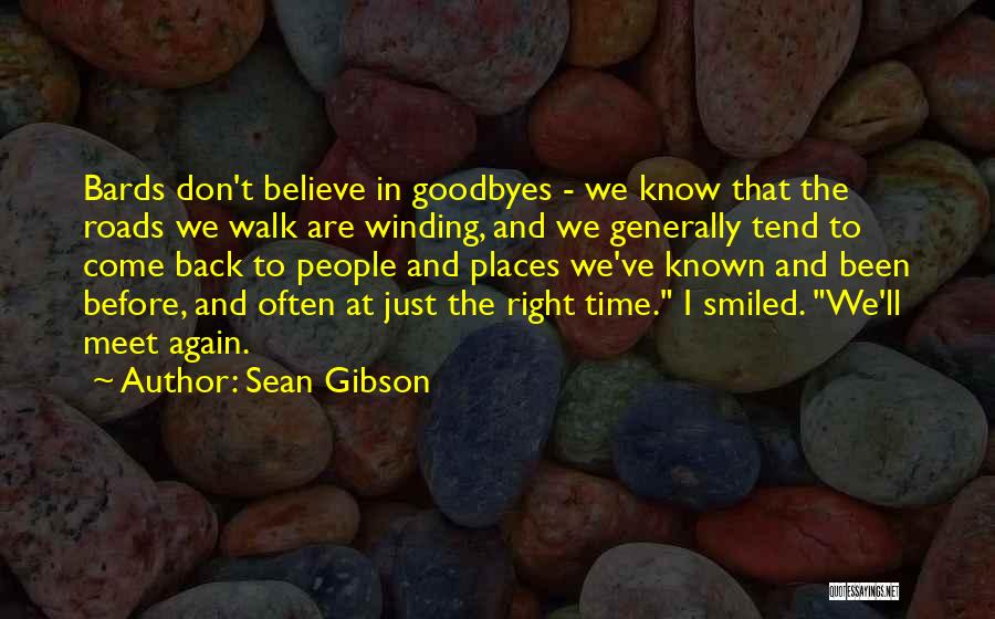 Goodbyes Quotes By Sean Gibson