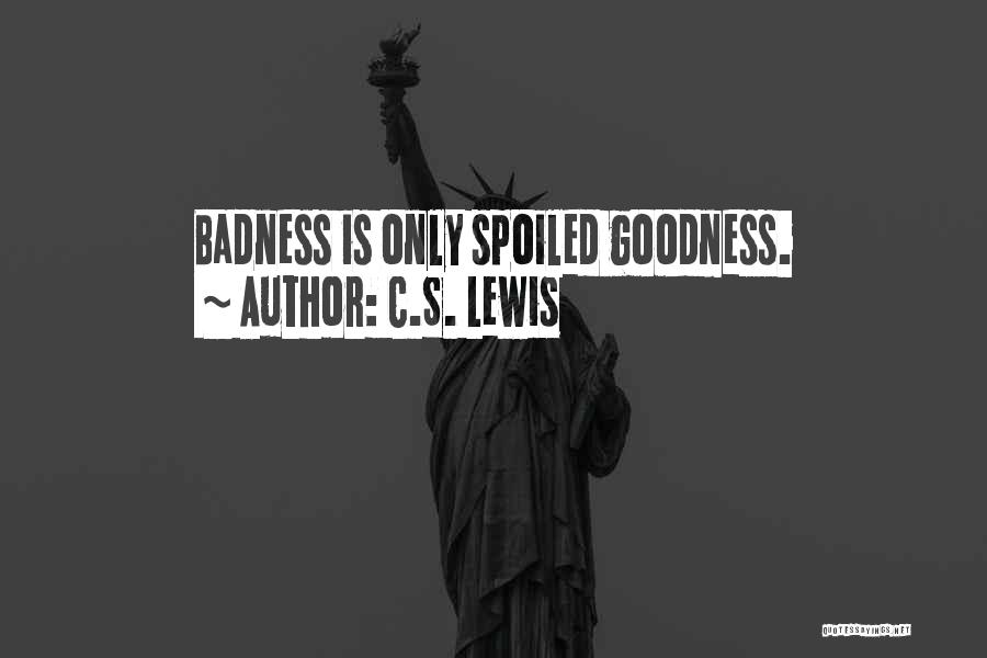 Goodness Badness Quotes By C.S. Lewis