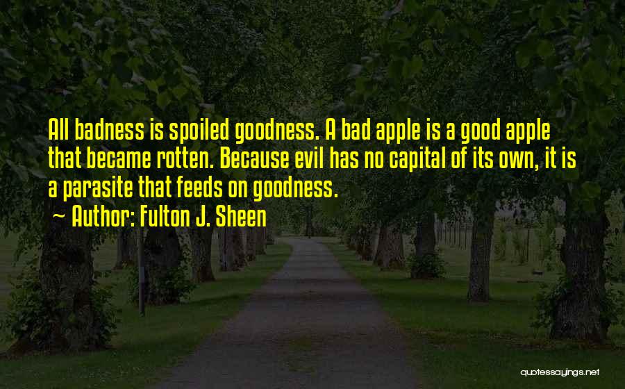 Goodness Badness Quotes By Fulton J. Sheen