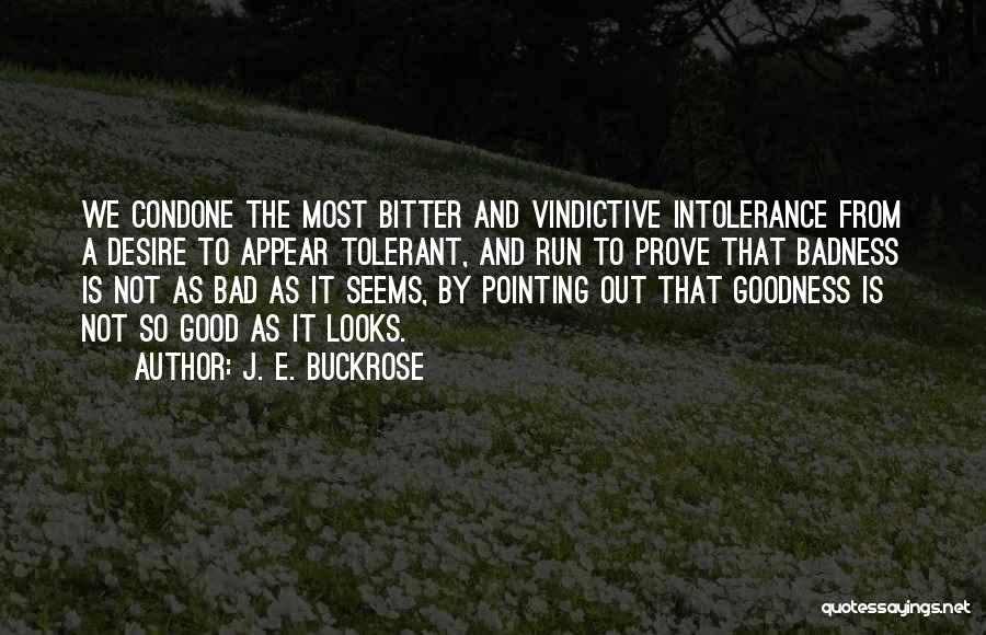 Goodness Badness Quotes By J. E. Buckrose
