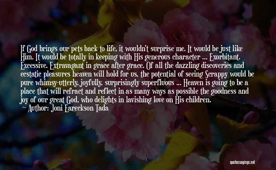 Goodness In Life Quotes By Joni Eareckson Tada