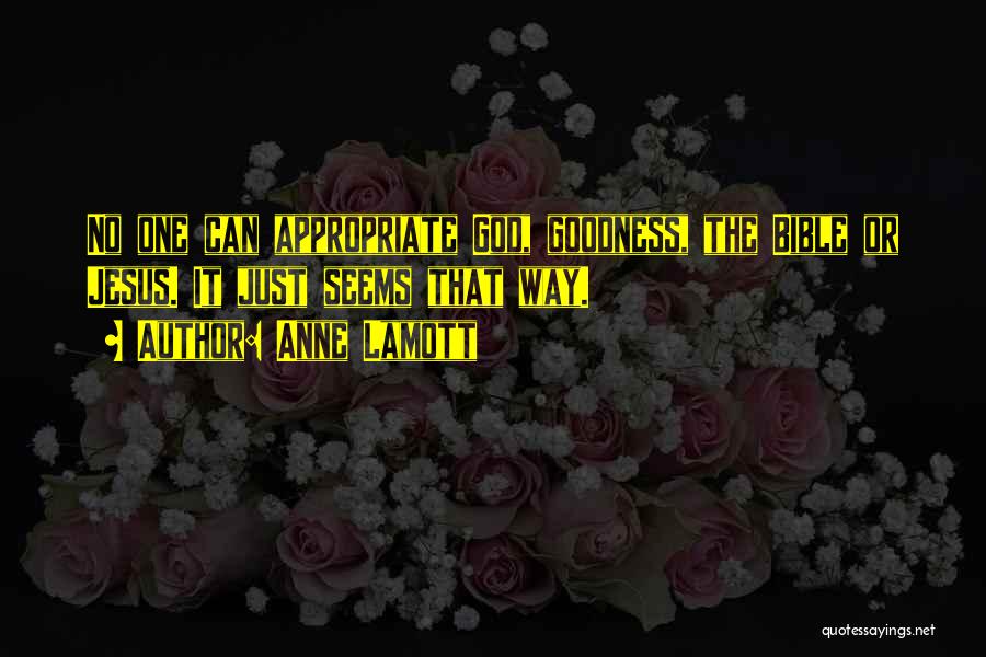 Goodness Of God Bible Quotes By Anne Lamott