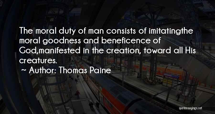 Goodness Of Man Quotes By Thomas Paine