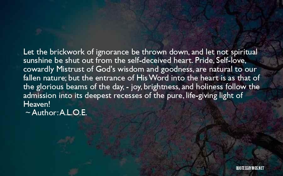 Goodness Of The Heart Quotes By A.L.O.E.