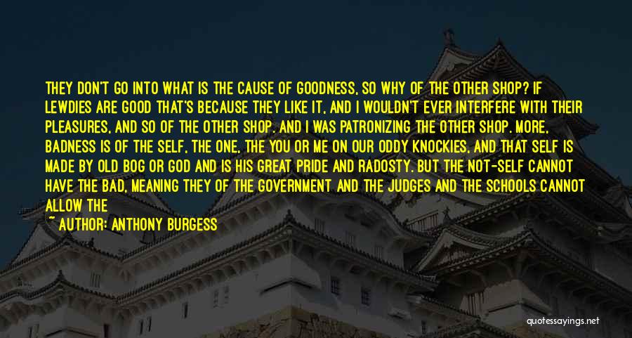 Goodness Quotes By Anthony Burgess