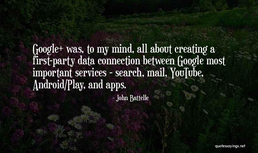 Google In My Mind Quotes By John Battelle