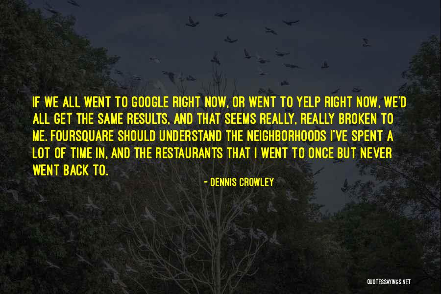 Google Now Quotes By Dennis Crowley Google Now Quotes By Dennis Crowley