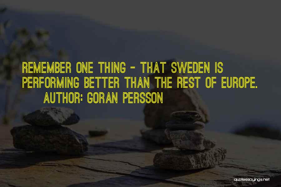 Goran Persson Quotes 1434138