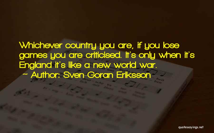 Goran Quotes By Sven-Goran Eriksson