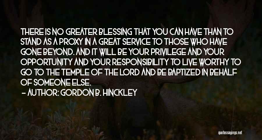 Gordon B Hinckley Stand For Something Quotes By Gordon B. Hinckley