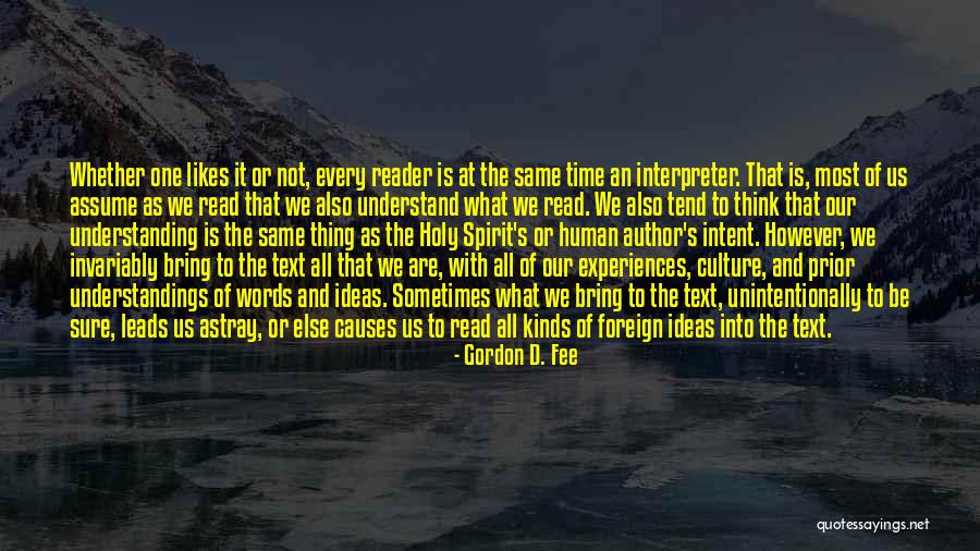 Gordon D. Fee Quotes 1642947 Gordon D. Fee Quotes 1642947