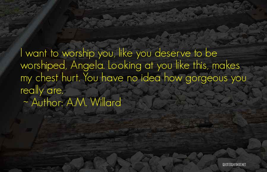 Gorgeous Looking Quotes By A.M. Willard