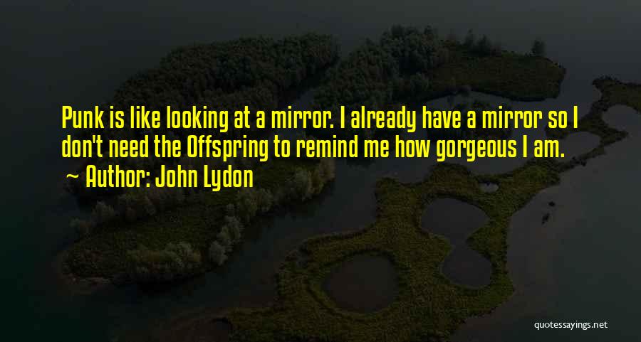 Gorgeous Looking Quotes By John Lydon