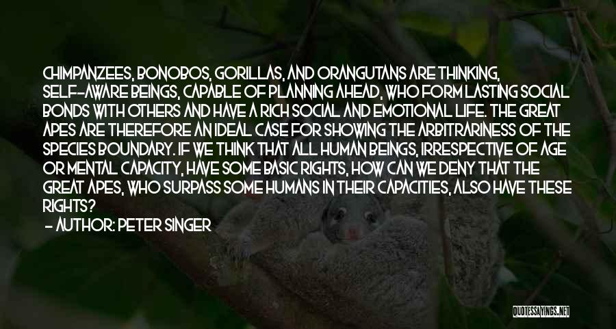 Gorillas Quotes By Peter Singer