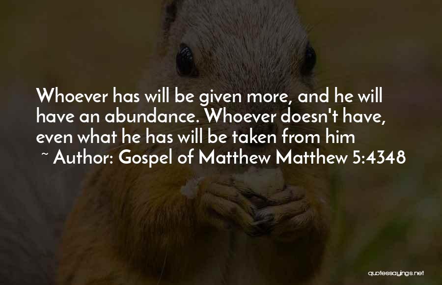 Gospel Of Matthew Matthew 5:4348 Quotes 404623