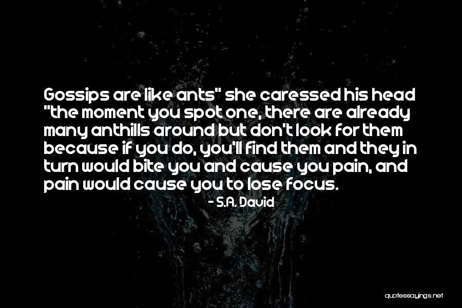 Gossip Quotes By S.A. David