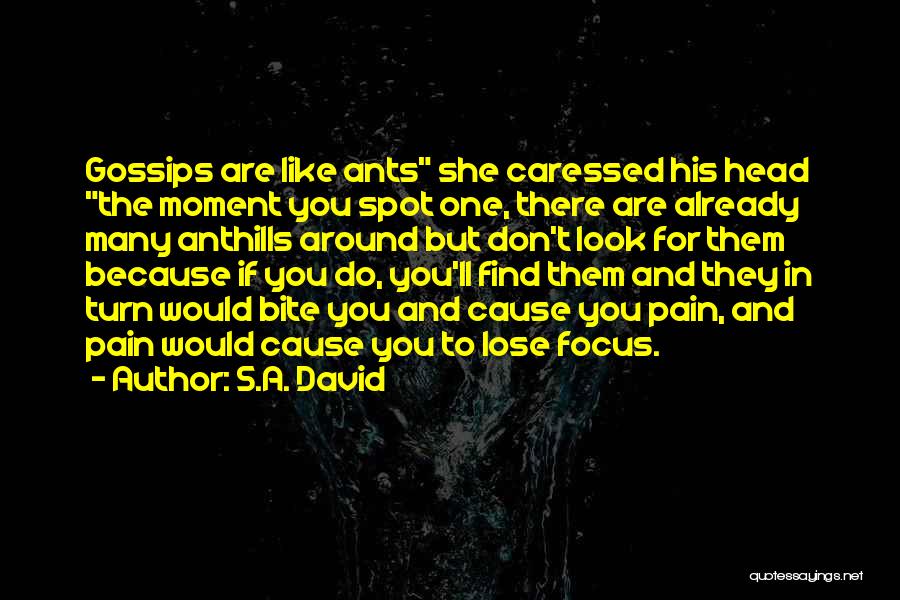 Gossips Quotes By S.A. David