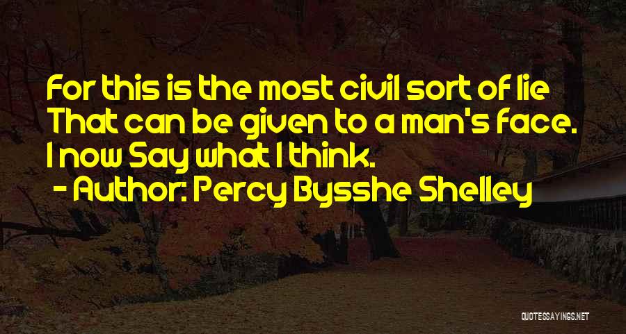 Got Something To Say Say It To My Face Quotes By Percy Bysshe Shelley