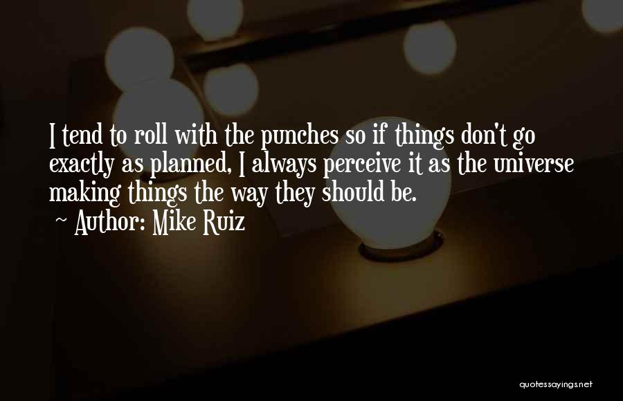 Got To Roll With The Punches Quotes By Mike Ruiz