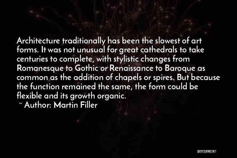 Gothic Architecture Quotes By Martin Filler