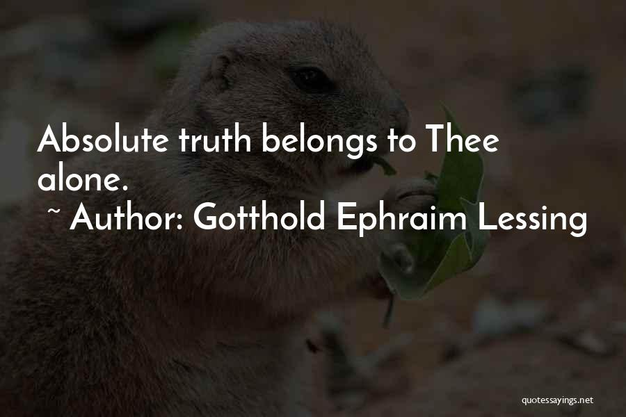 Gotthold Ephraim Lessing Quotes 718226