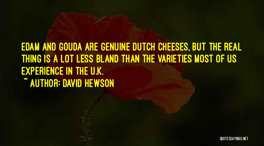 Gouda Quotes By David Hewson