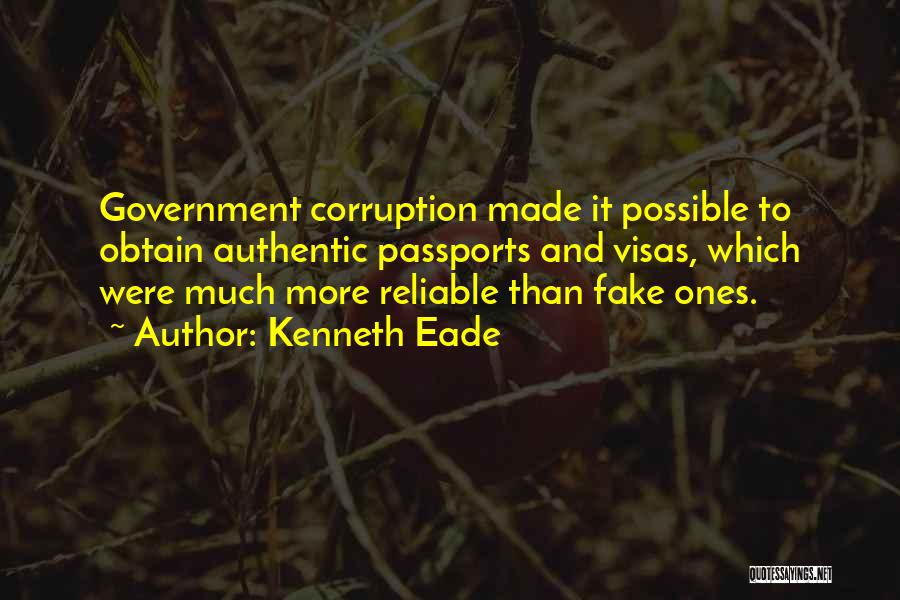 Government And Corruption Quotes By Kenneth Eade