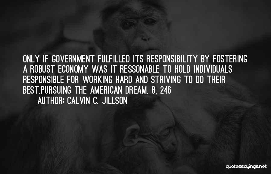 Government And Economy Quotes By Calvin C. Jillson