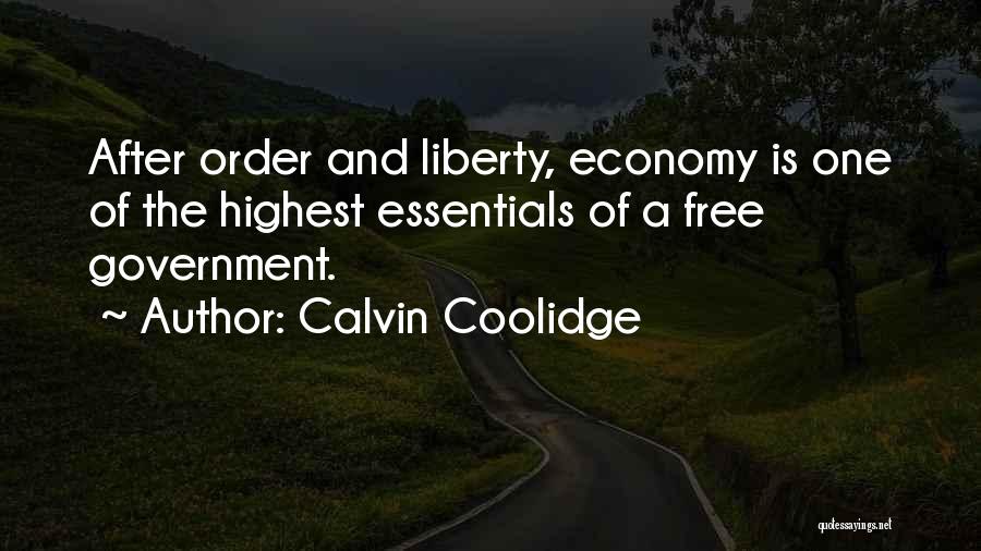 Government And Economy Quotes By Calvin Coolidge