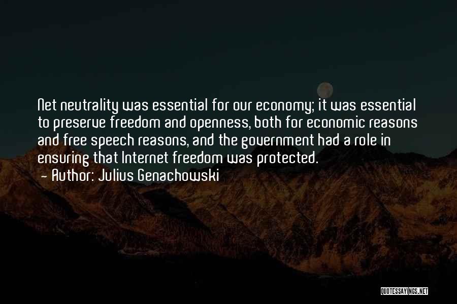 Government And Economy Quotes By Julius Genachowski