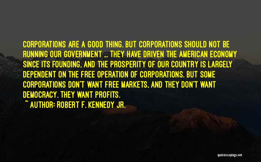 Government And Economy Quotes By Robert F. Kennedy Jr.