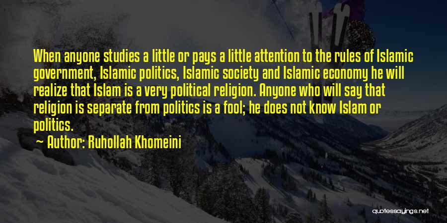 Government And Economy Quotes By Ruhollah Khomeini