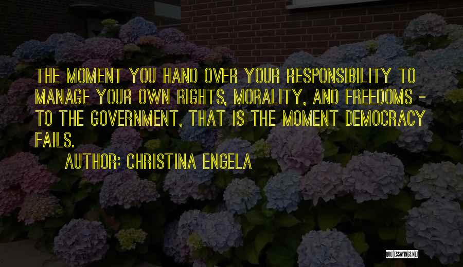 Government And Morality Quotes By Christina Engela