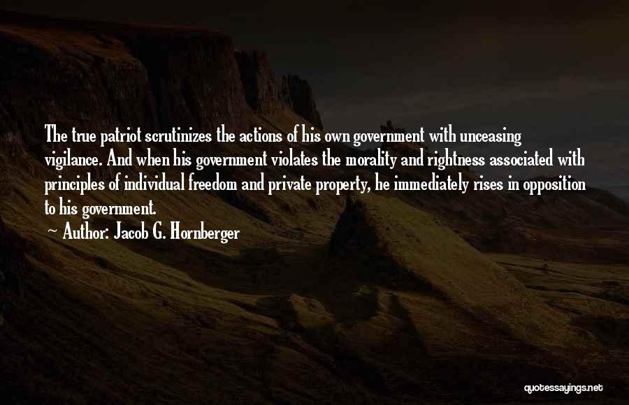 Government And Morality Quotes By Jacob G. Hornberger