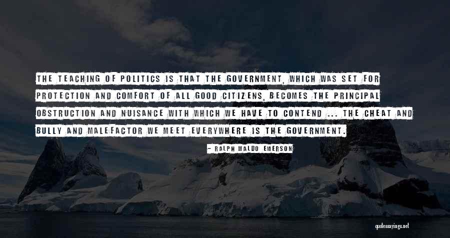 Government And Politics Quotes By Ralph Waldo Emerson