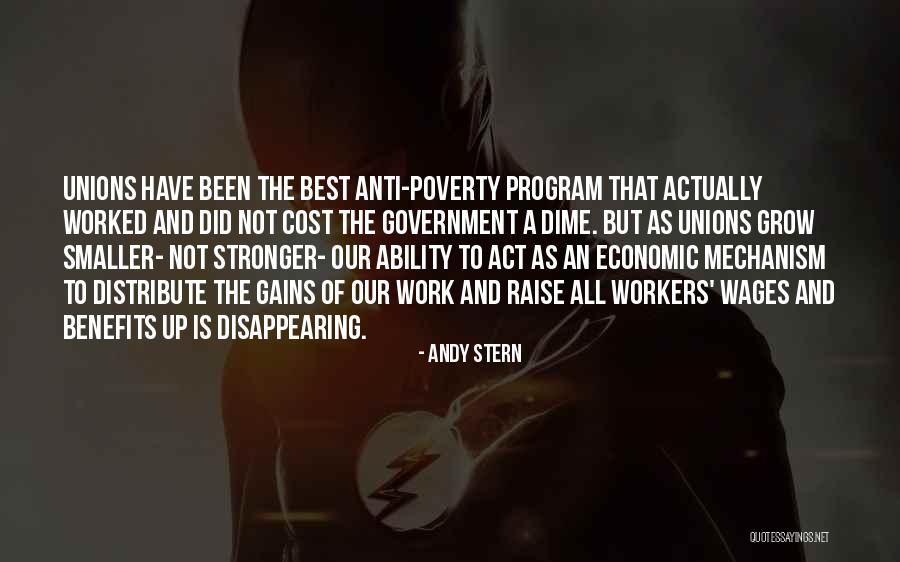 Government And Poverty Quotes By Andy Stern