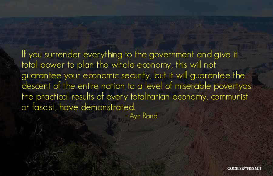 Government And Poverty Quotes By Ayn Rand