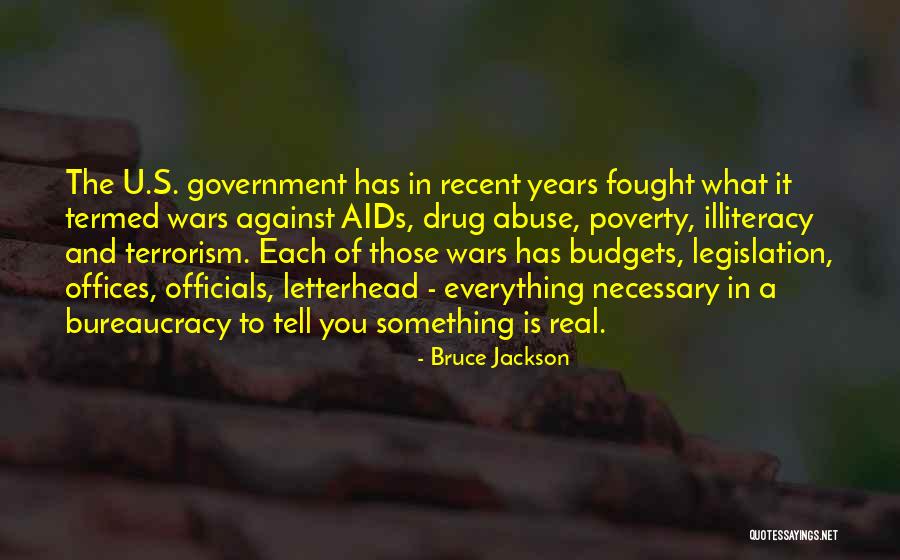 Government And Poverty Quotes By Bruce Jackson