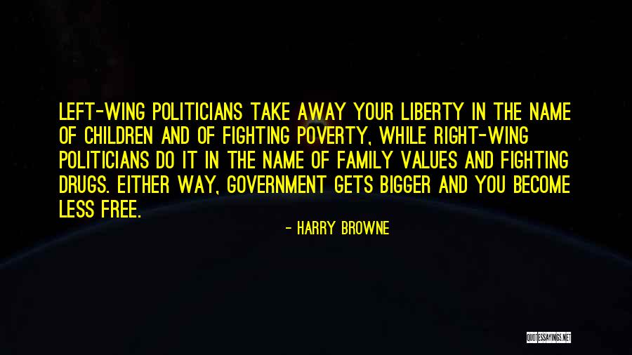 Government And Poverty Quotes By Harry Browne