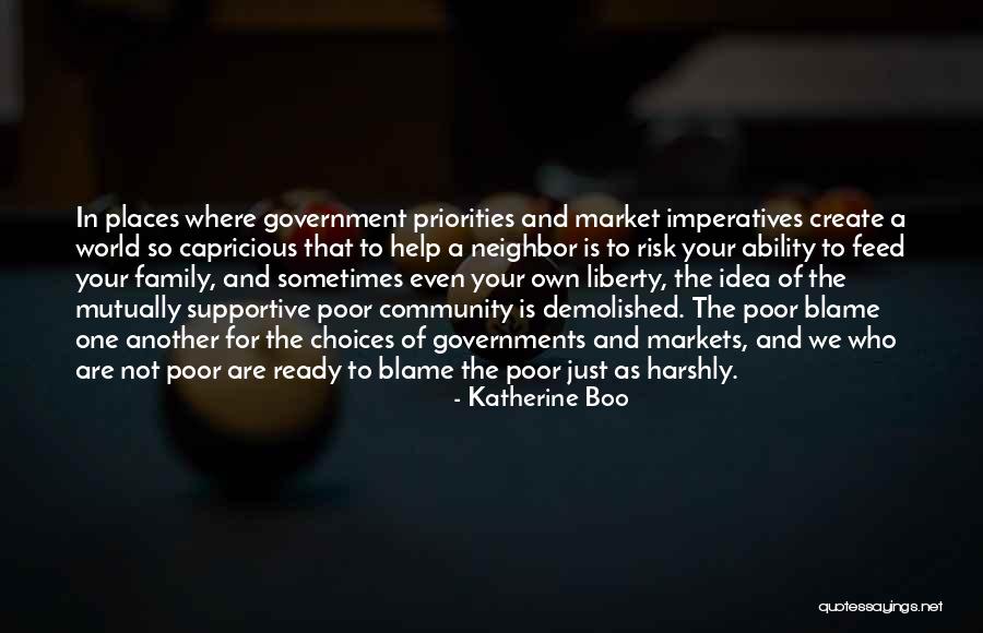 Government And Poverty Quotes By Katherine Boo