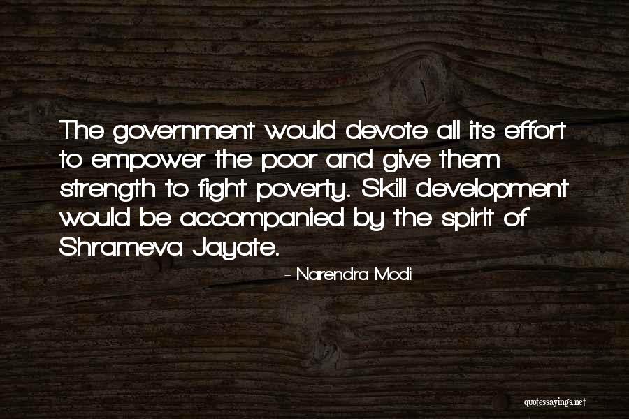 Government And Poverty Quotes By Narendra Modi