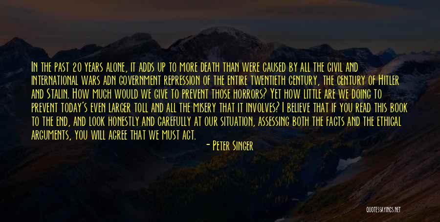 Government And Poverty Quotes By Peter Singer