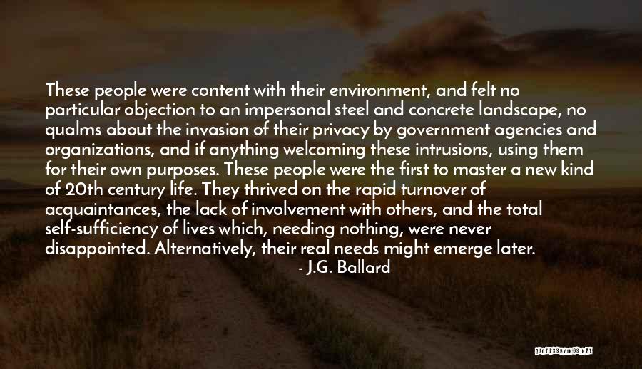 Government And Privacy Quotes By J.G. Ballard