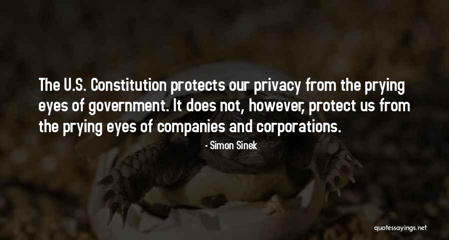 Government And Privacy Quotes By Simon Sinek